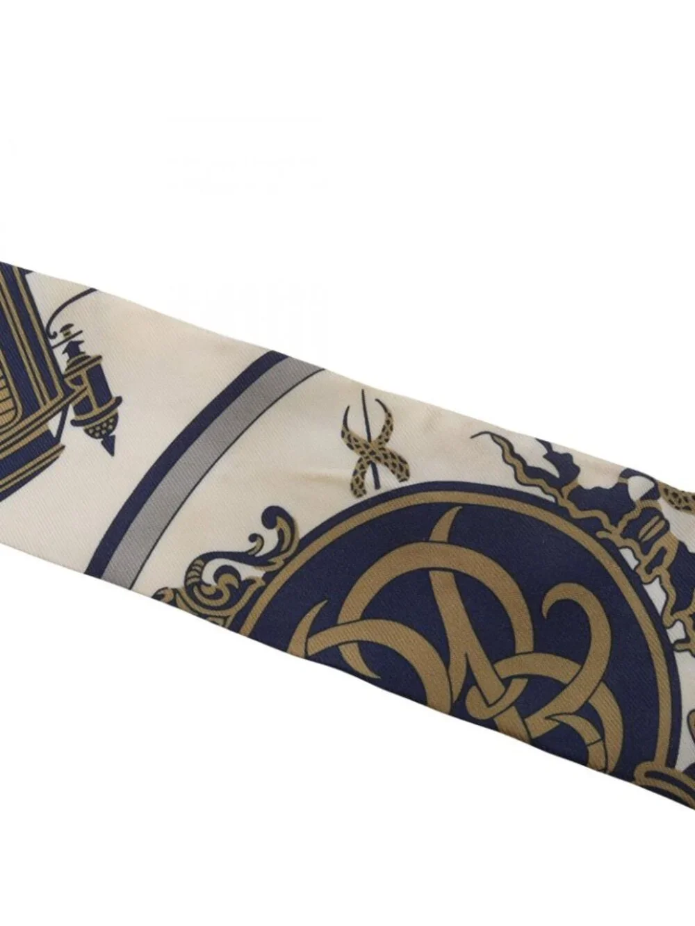 Hermes Scarf Twill Ex Libris Silk - Picture 6 of 7